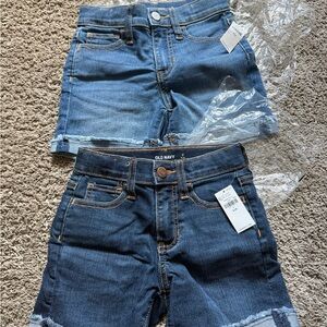 Old Navy Denim Shorts Set - Dark and Light Wash